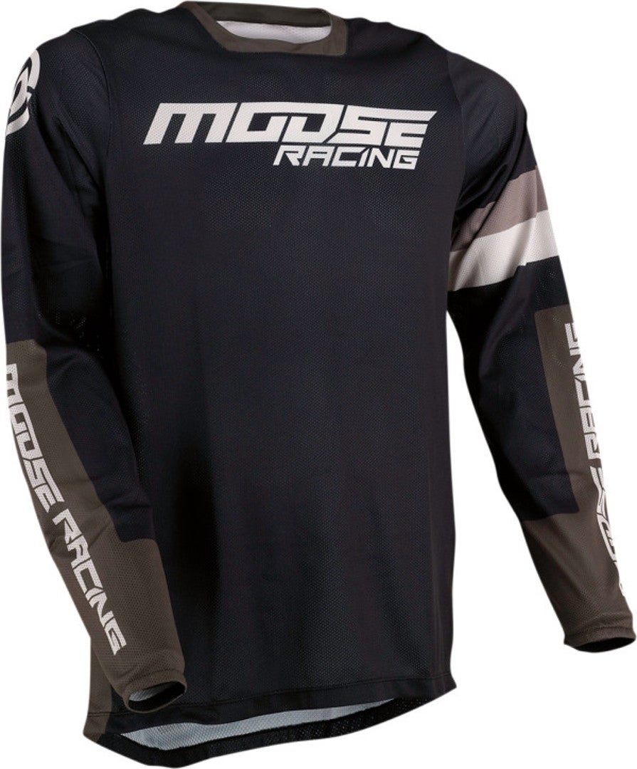 Moose Racing Sahara Racewear Motocross Jersey sort/grøn M Figur 1