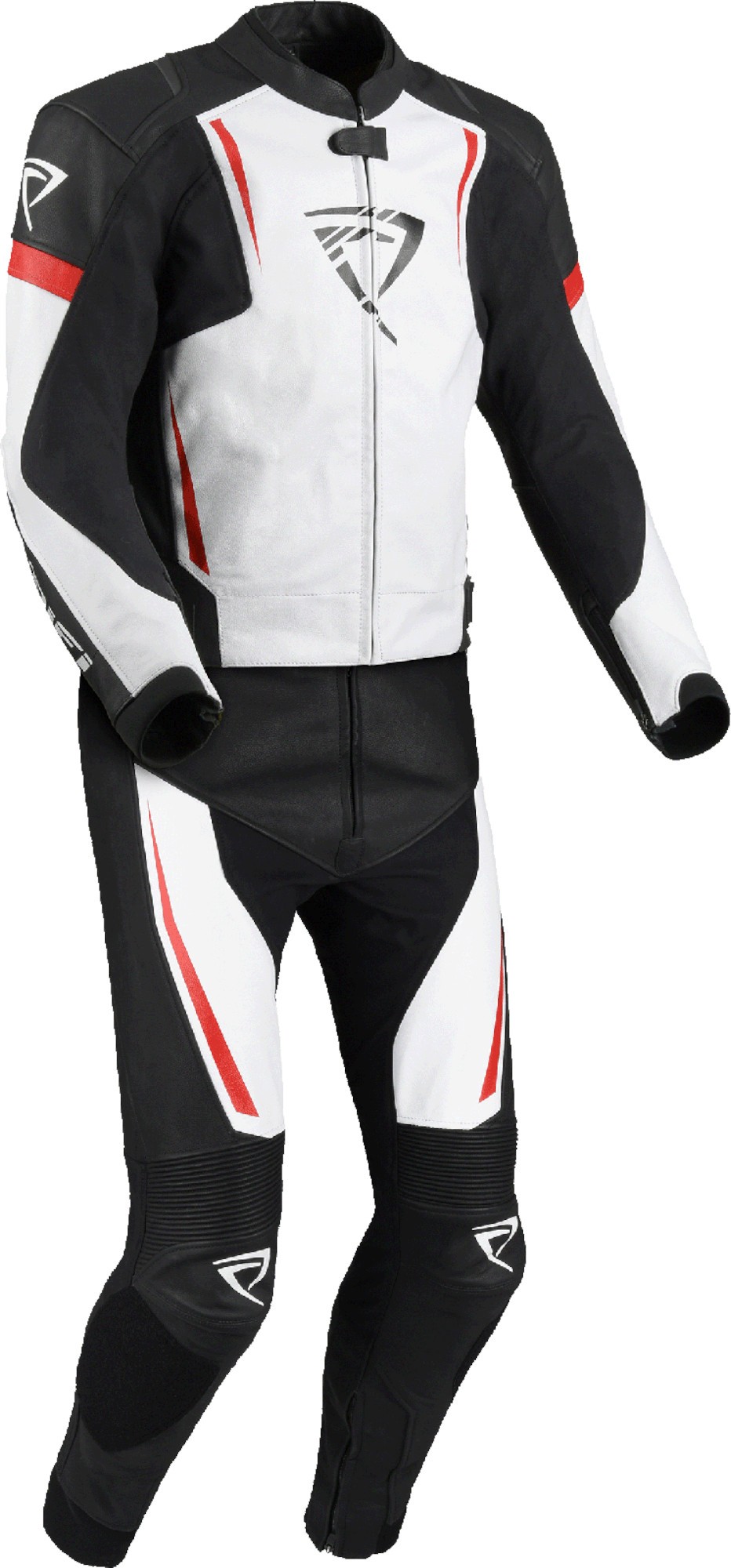 DIFI Jerez perforated Two Piece Motorcycle Leather Suit black/red 58 Figure 1