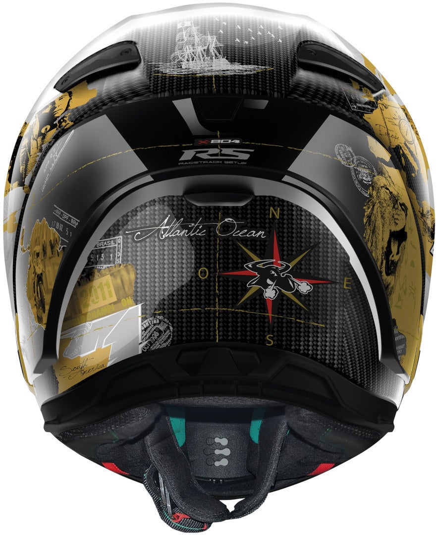 Nolan X-804 RS Ultra Carbon Carlos Checa Gold Replica ヘルメット