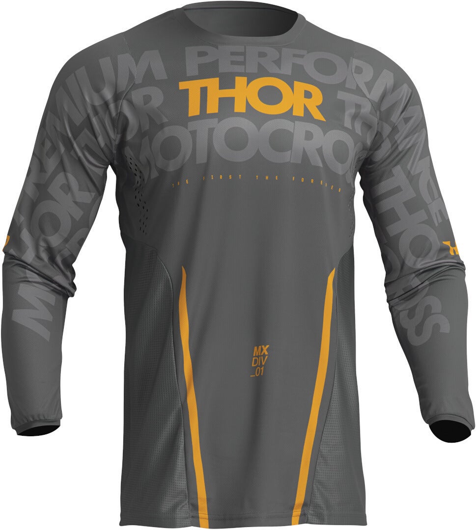 Thor Pulse Mono Motokrosový dres tmavě šedá XXL Obrázek 1