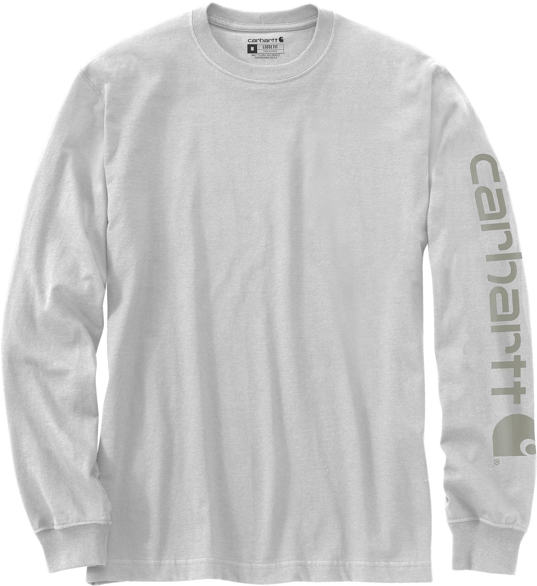 Carhartt Logo Longsleeve Szary/Aluminium M Rysunek 1