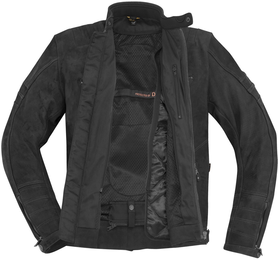 Merlin Miller Motorrad Lederjacke schwarz L Abbildung 5