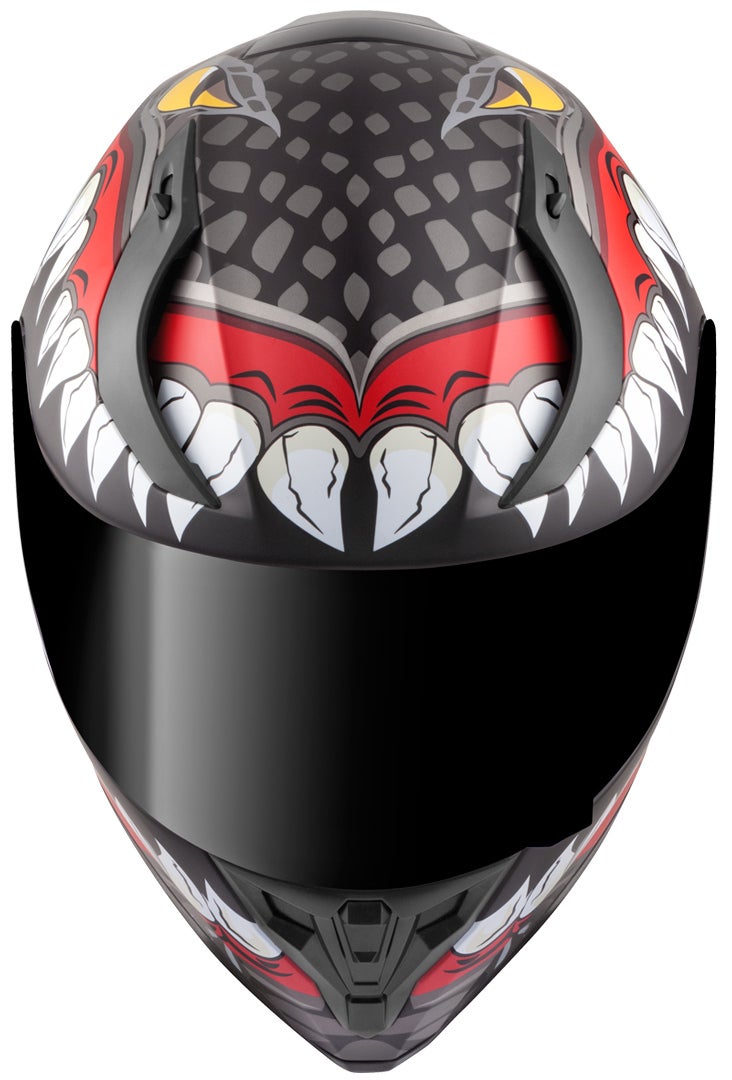 Bogotto V128 Naga Casco nero opaco/rosso S Figura 4