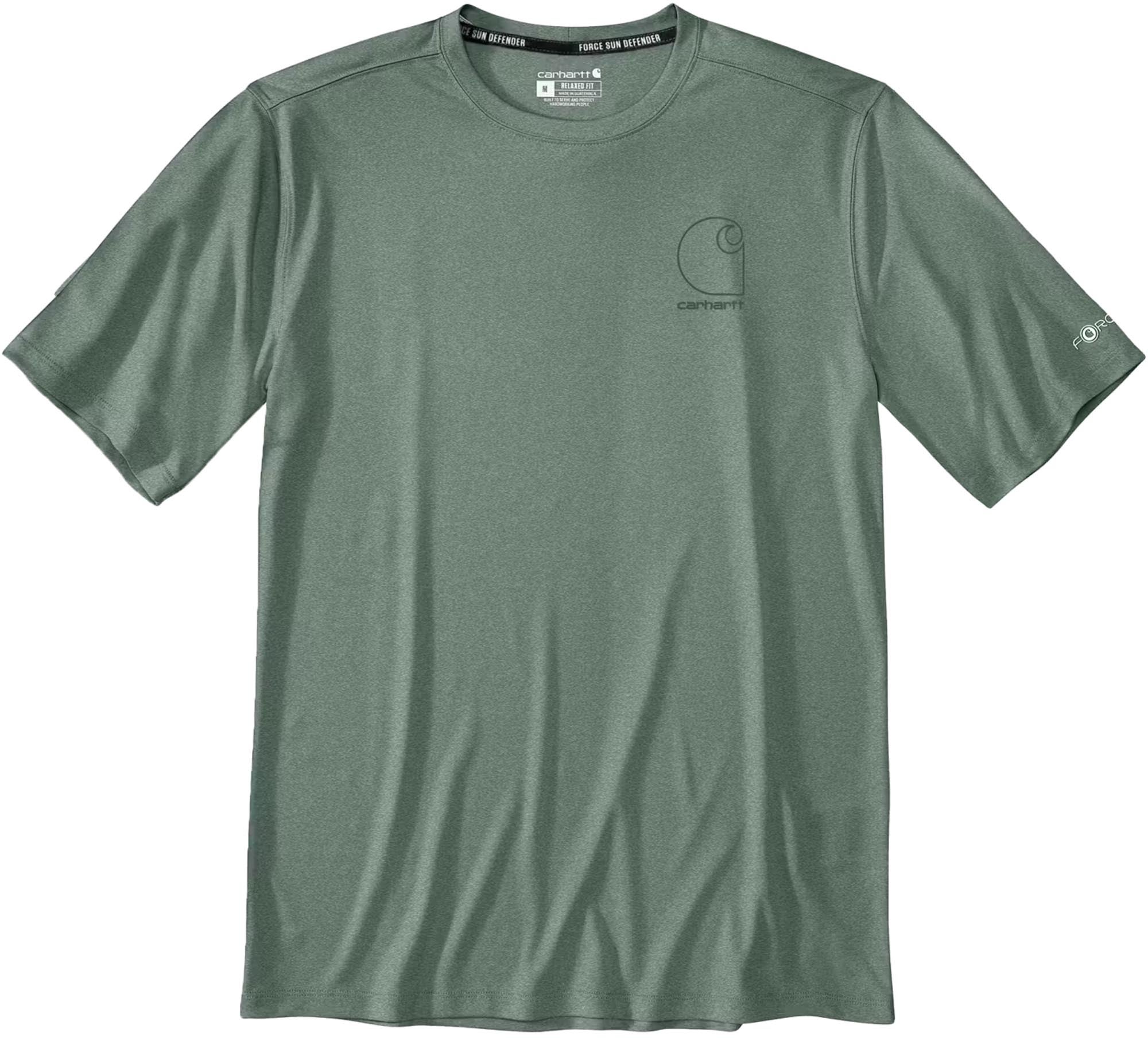 Carhartt Force Sun Defender™ Short-Sleeve Logo Graphic Functioneel T-shirt groen M Figuur 1