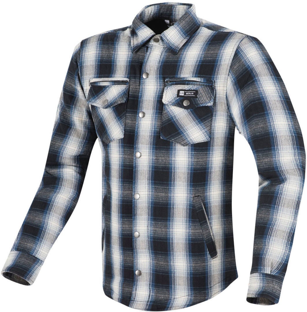 Merlin Madison Camicia da donna in moto blu/crema S Figura 1