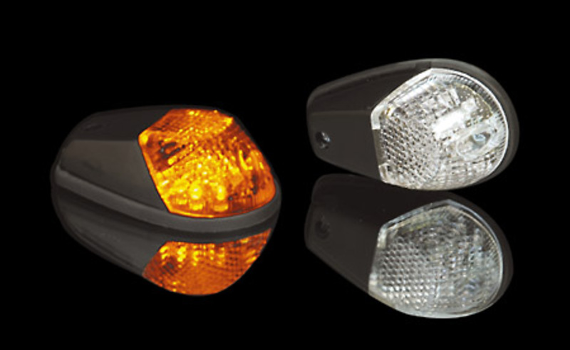 HIGHSIDER Smart Verkleidungsblinker LED-indikator Kropp Svart / Lens Clear (Par), Fram & Bak Figur 5
