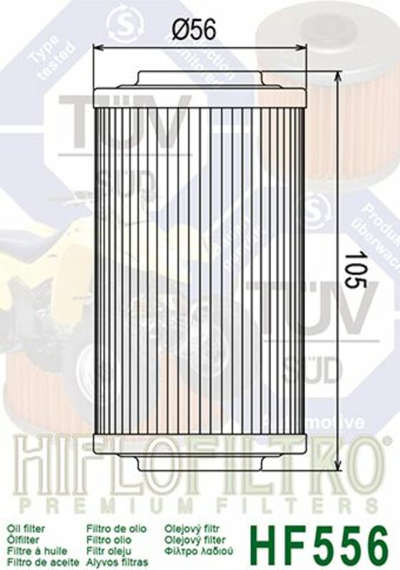 Hiflofiltro Oljefilter - HF556 Figur 3