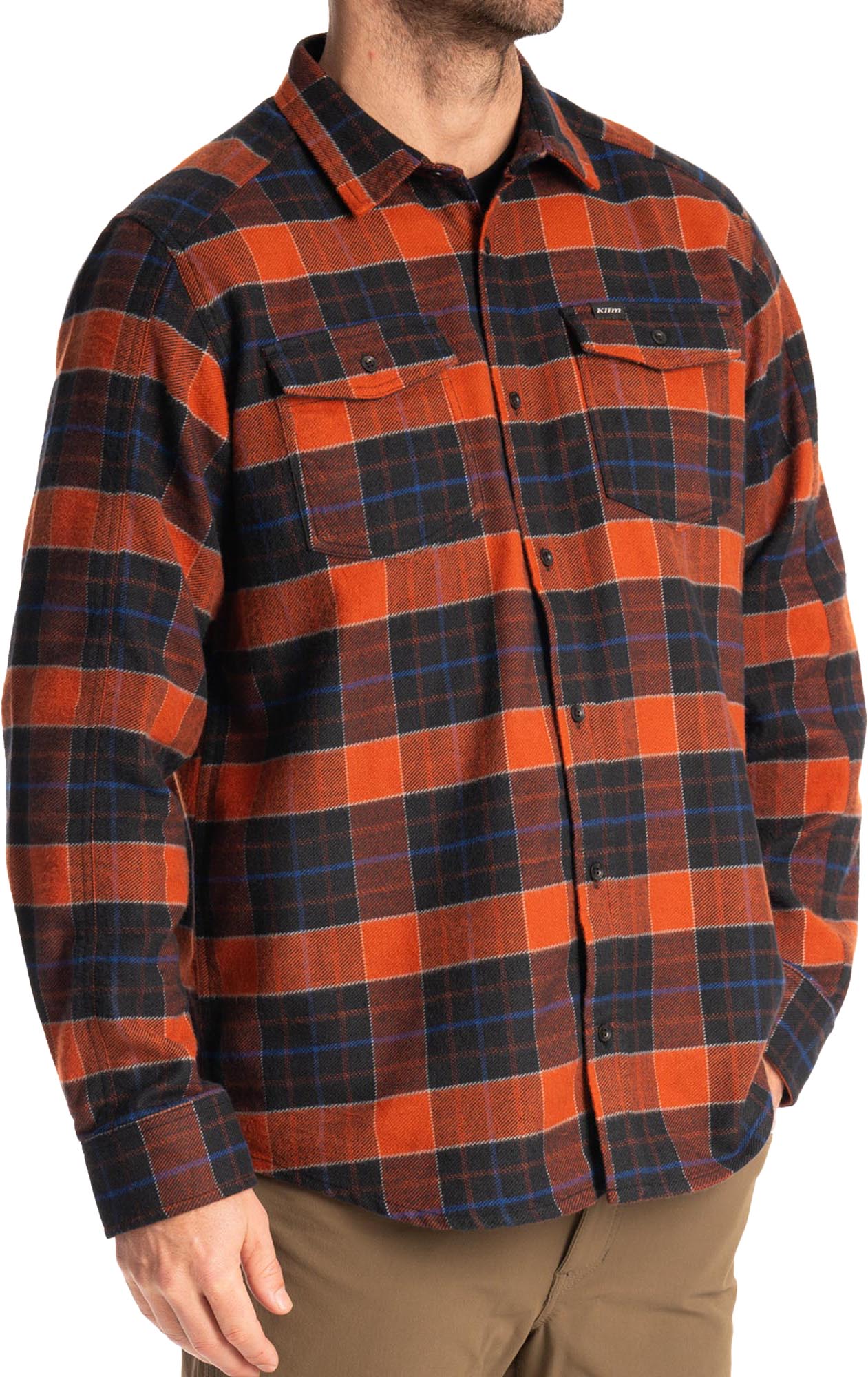 Klim Owen Flannel Shirt orange S Figure 2