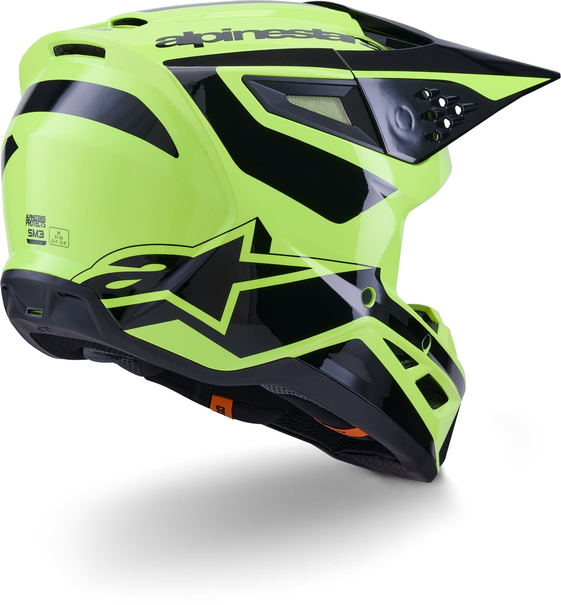 Alpinestars S-M3 Heat Casco da motocross giallo/nero XL (61/62) Figura 7