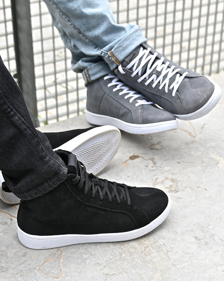 Richa Lewis WP Chaussures de moto imperméables Gris/blanc 41 Figure 9
