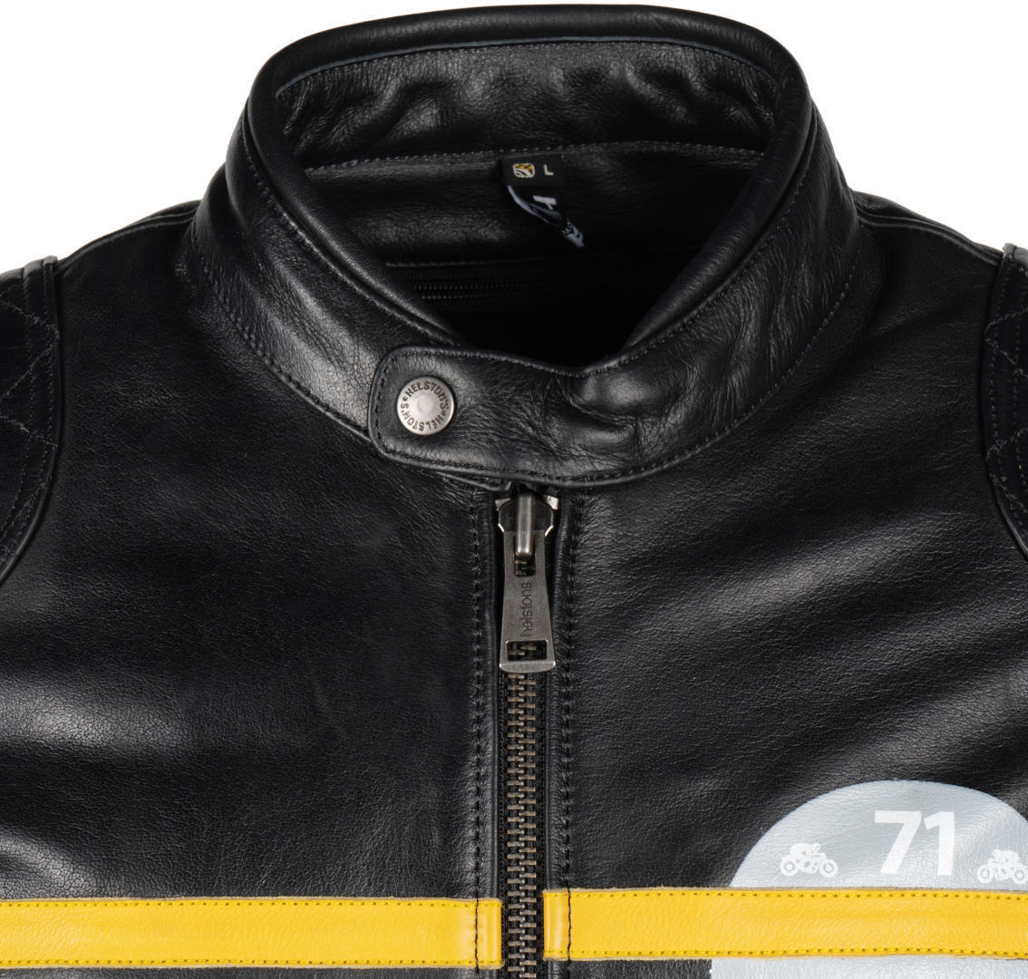 Helstons Chevy Buffalo Motorcycle Leather Jacket black 3XL Figure 5
