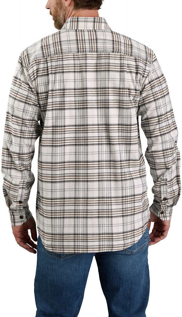 Carhartt Midweight Flannel Plaid Skjorte Fløde XL Figur 3