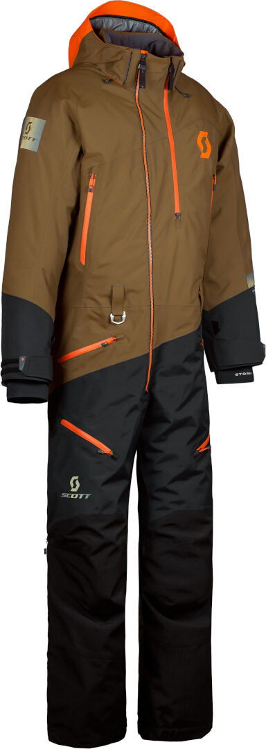 Scott DS-I Dryo 2023 Costumul de snowmobil One Piece Negru/Maro S Figura 3
