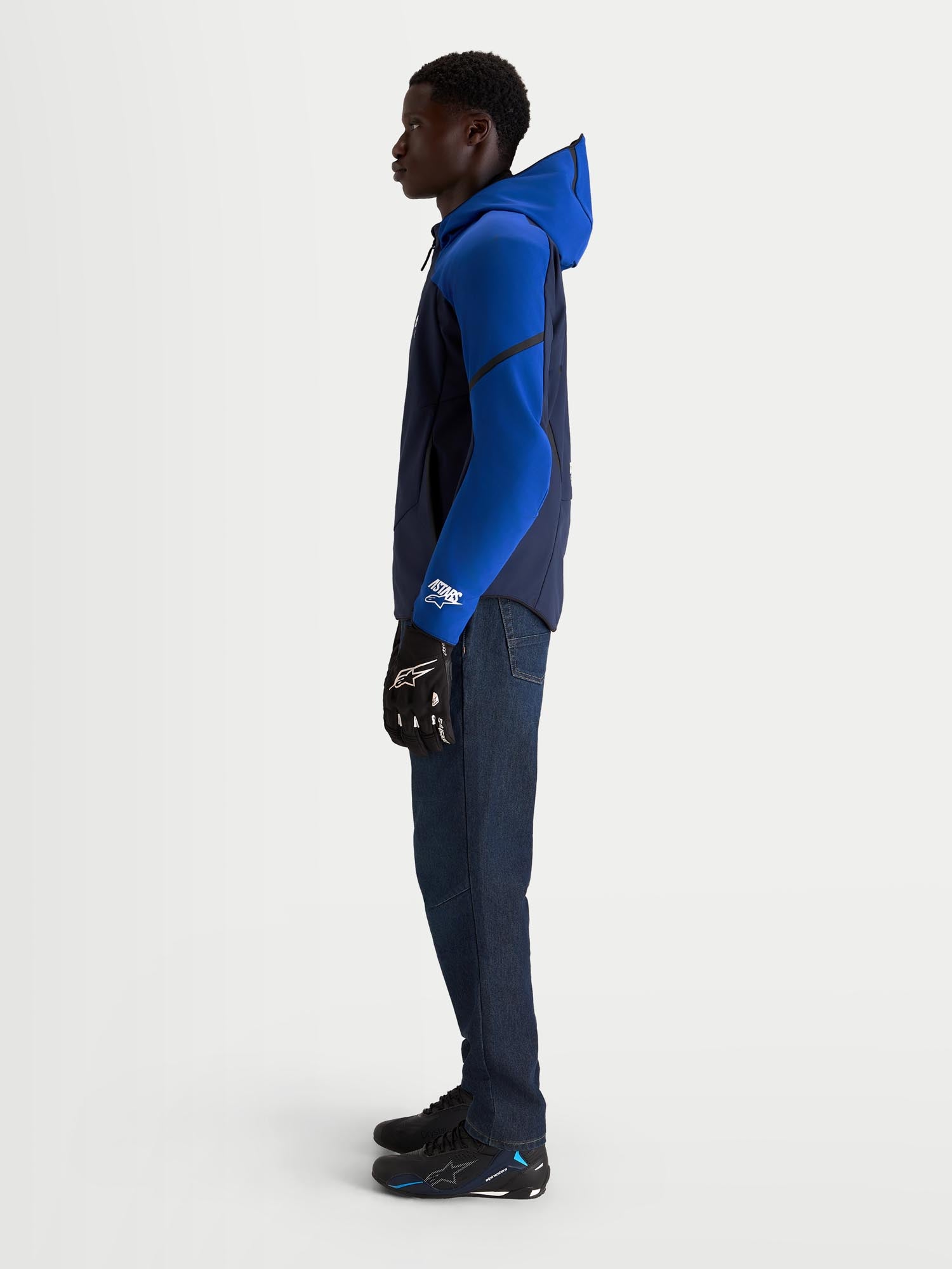 Alpinestars Aeroshel waterproof Motorcycle Textile Jacket navy blue L Figure 5