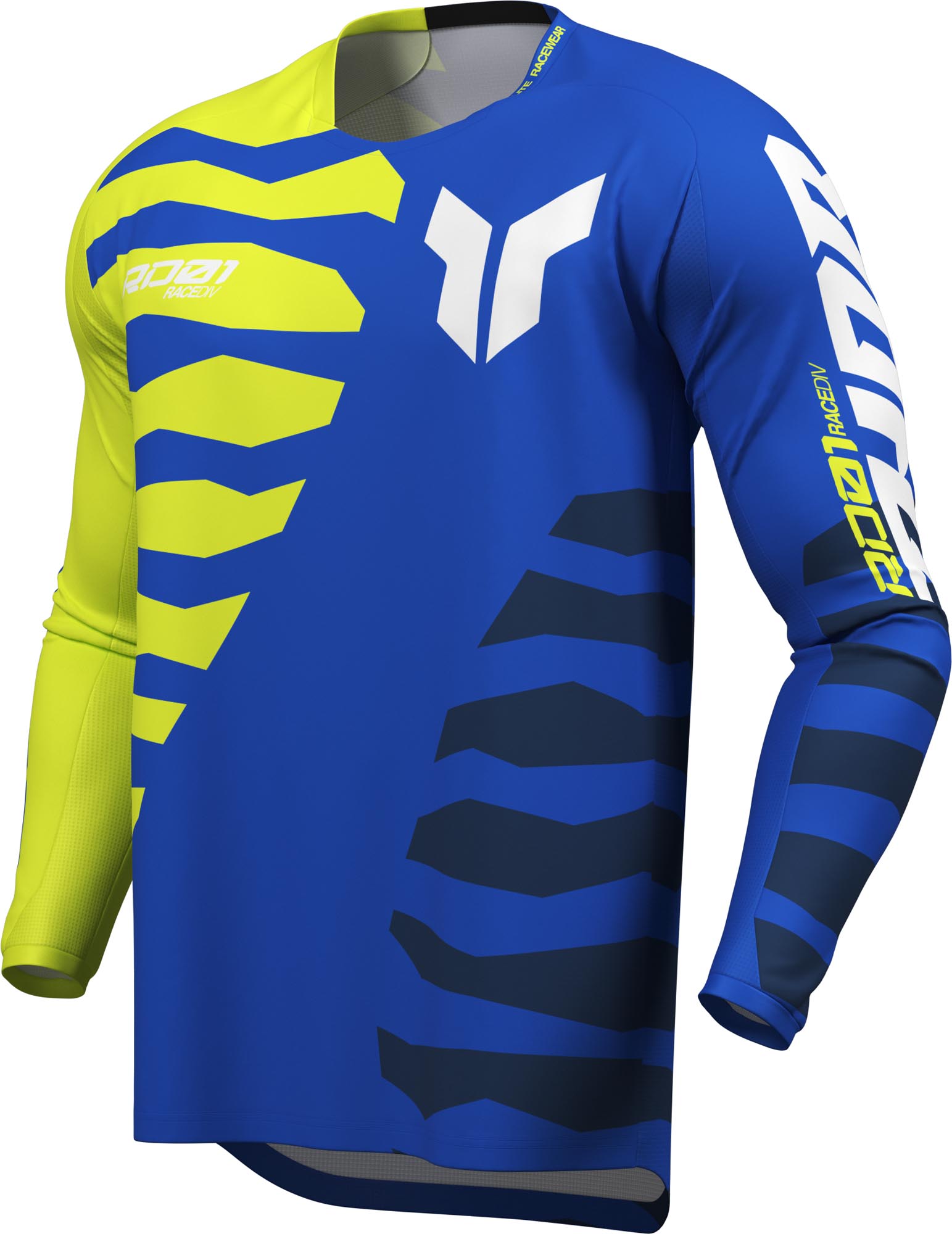 Thor Launchmode Shredder Motocross mez kék/sárga M 1. ábra