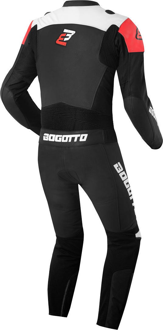 Bogotto Losail wo Piece Motorcycle Leather Suit black/white/red 52 Figure 2