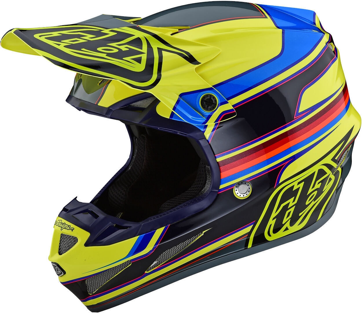 Troy Lee Designs SE4 Speed MIPS Cască de motocross galben/gri XS Figura 1