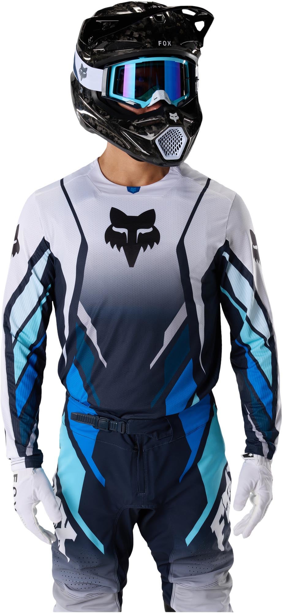 FOX 360 Foundry Maglia Motocross blu/nero/bianco XL Figura 3