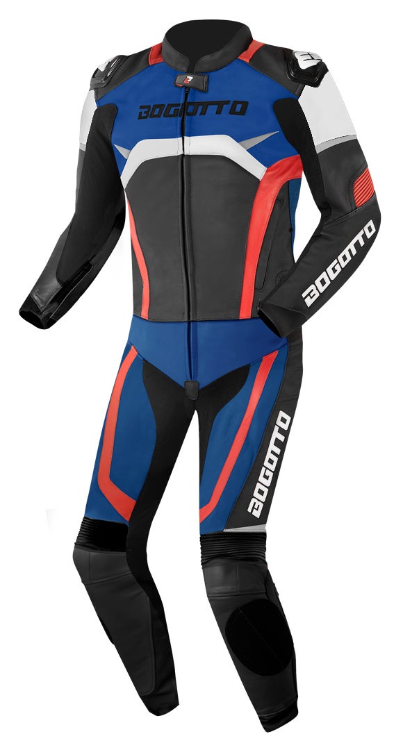 Bogotto Misano Two Piece Motorcycle Leather Suit black/white 52 Figure 12