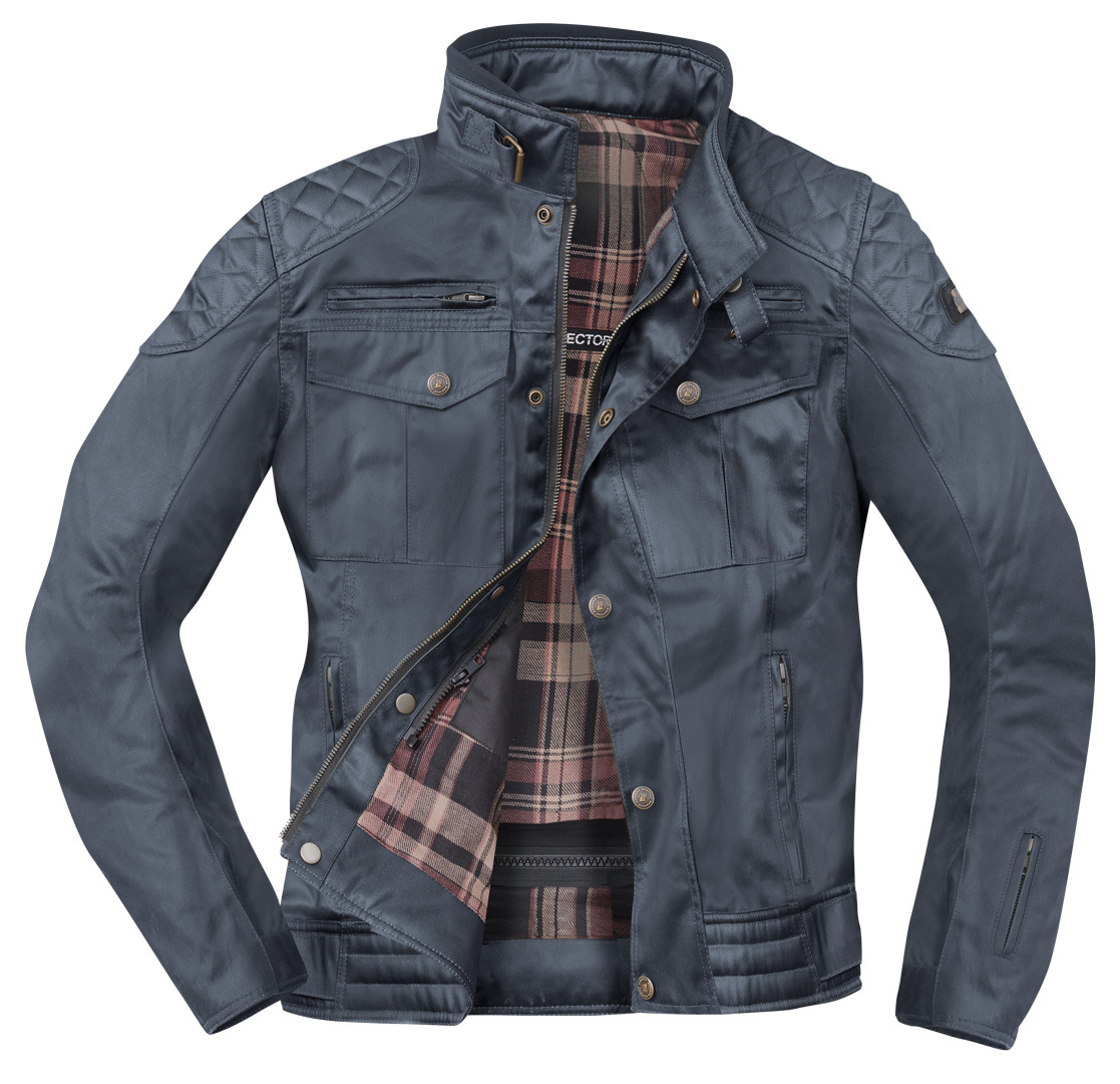 Bogotto Barton waterproof Motorcycle Waxed Jacket navy blue L Figure 4