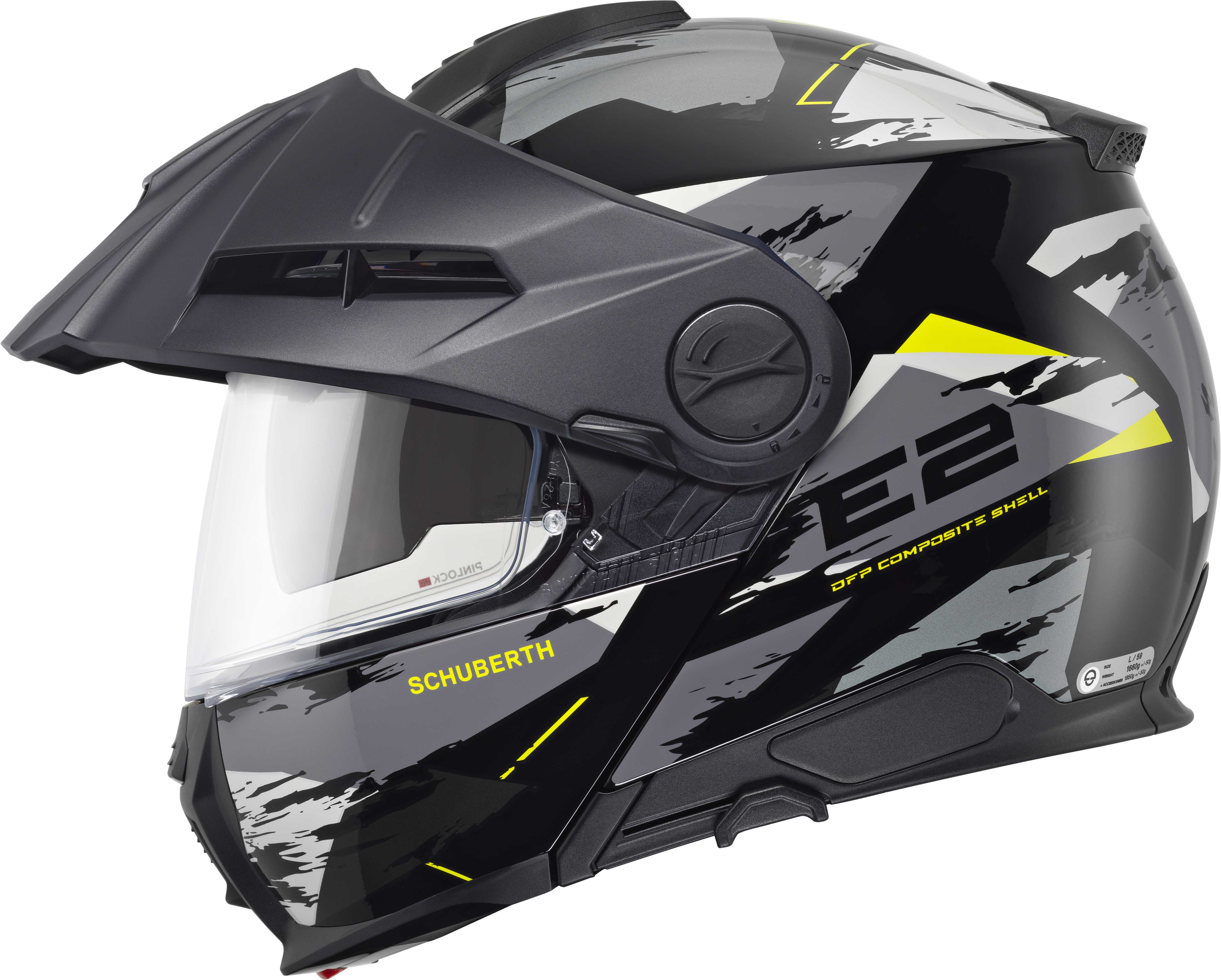 Schuberth E2 Trail Шлем чёрный/серый/жёлтый S (55) Рисунок 5