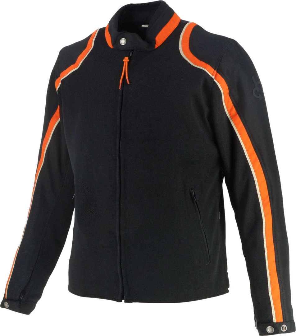 Helstons Phoenix Mesh Motorcycle Textile Jacket black/orange 4XL Figure 2