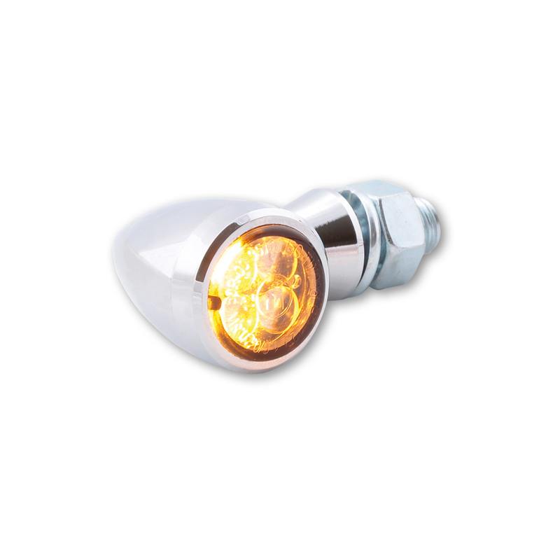 HIGHSIDER smart Sixteen Bullet LED Bakljus/Indikator Krom/Rök 3in1, E-godkänd (Par) Figur 6