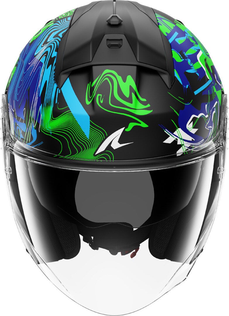 Shark Skwal Jet Pranz Casque jet Noir/Blanc/Bleu/Vert S (55/56) Figure 2