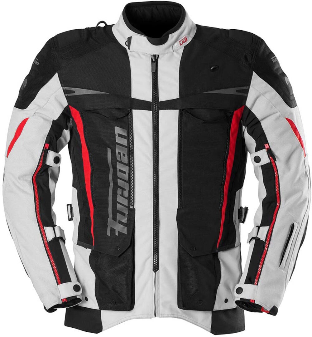Furygan Montroc 3in1+ Kevlar Primaloft Motorcycle Textile Jacket black/white/red L Figure 1