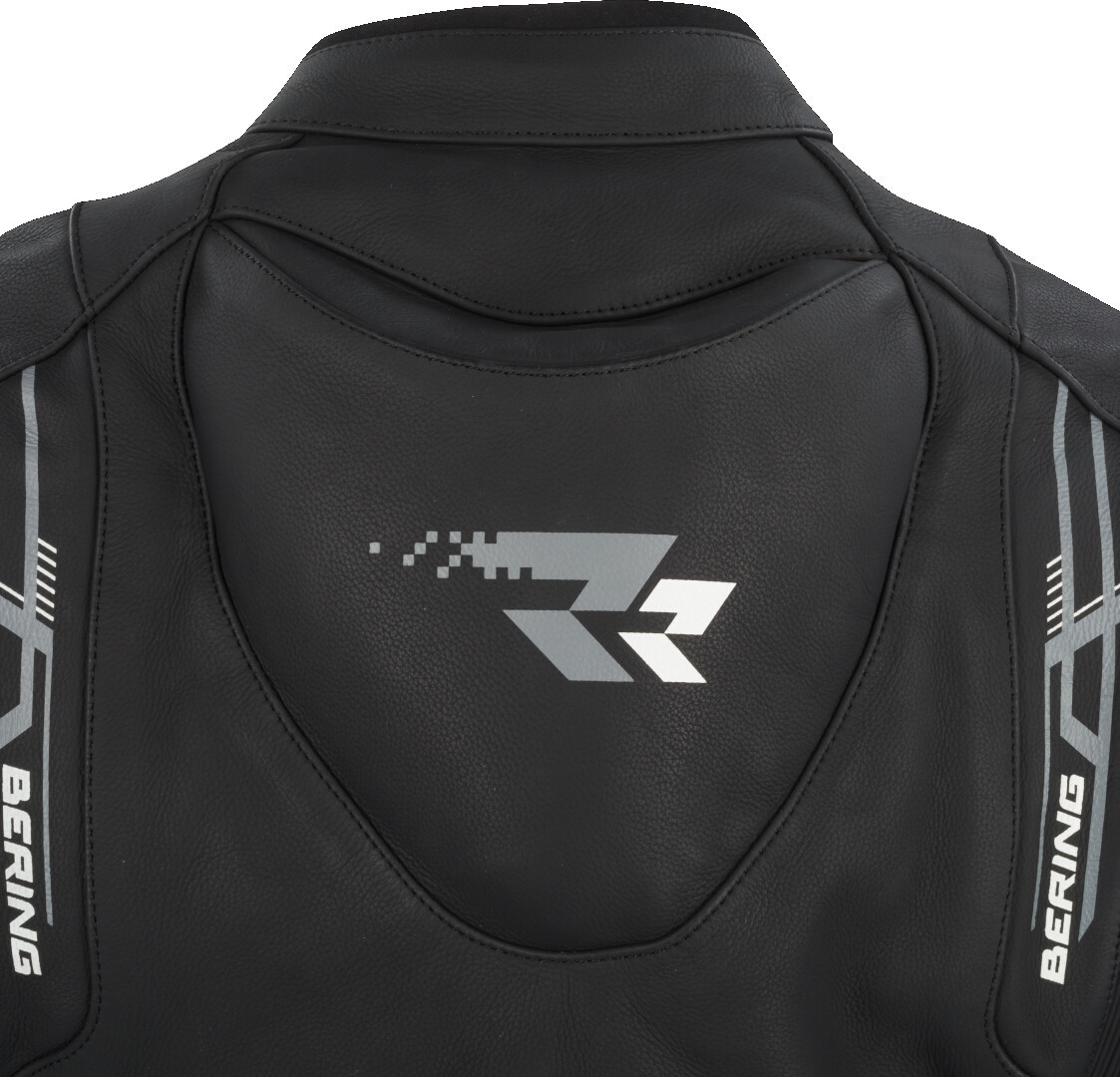 Bering Snap Motorrad Leder-/Textiljacke schwarz/weiß L Abbildung 8