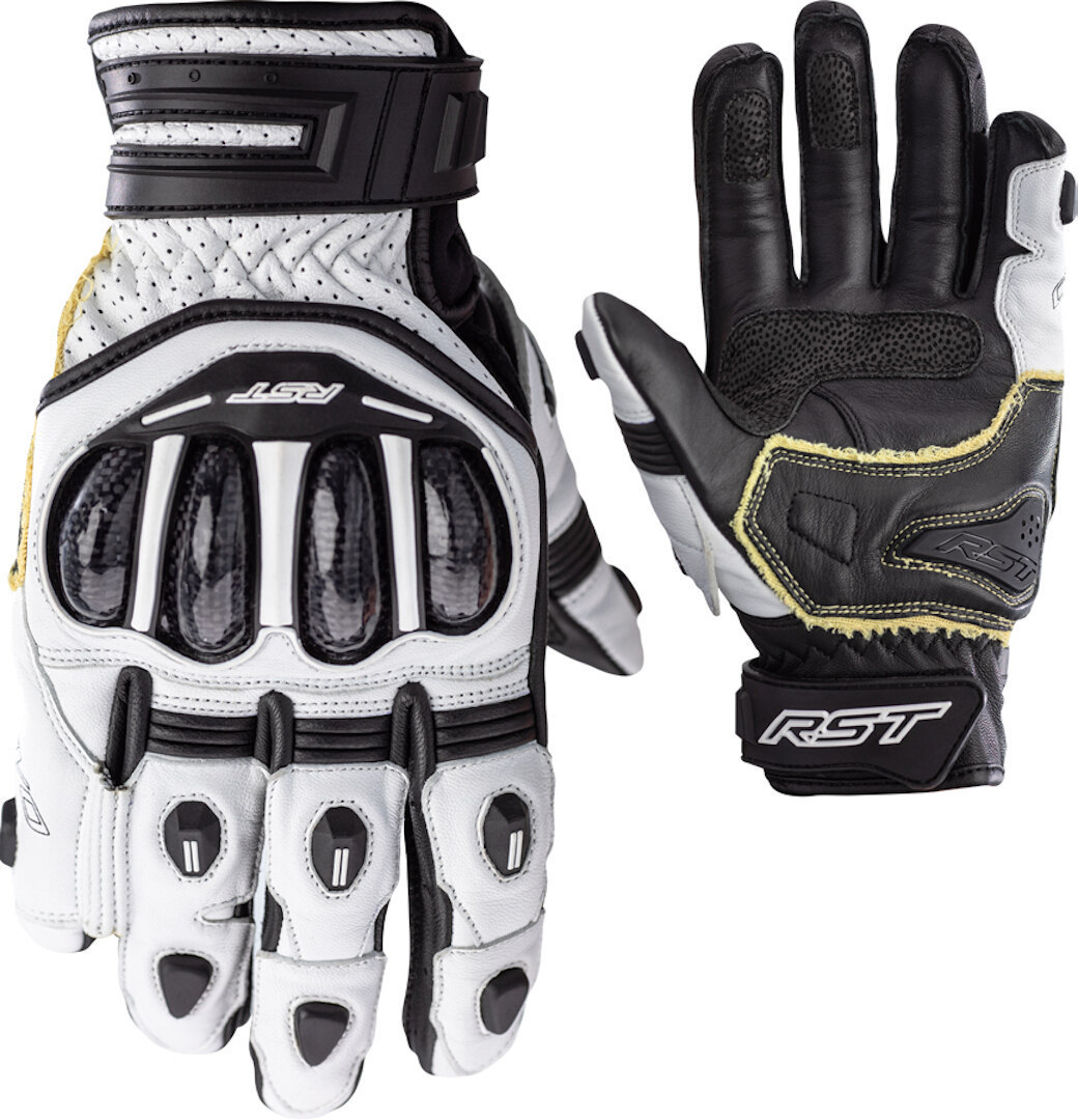 RST Tractech Evo 4 Short Motocyklové rukavice bílá/černá L Obrázek 3