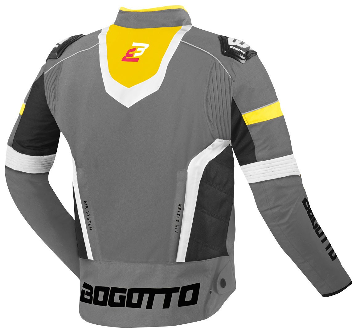 Bogotto Boomerang Waterproof Motorcycle Textile Jacket grey/yellow S Figure 2