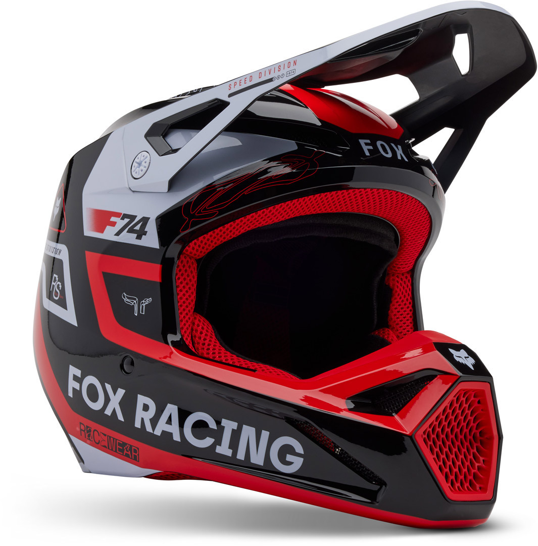 FOX V1 Race Spec MIPS Casco da motocross rosso M (57/58) Figura 1