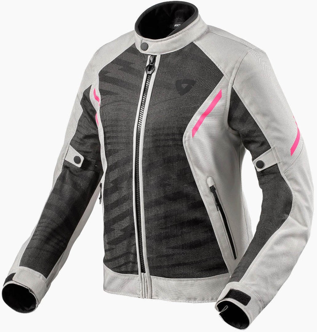 Revit Torque 2 Veste textile de moto pour dames gris/rose 40 Figure 1
