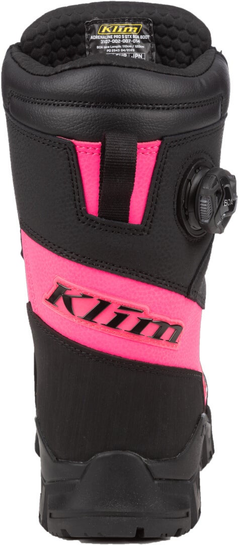 Klim Adrenaline Pro S GTX BOA Botas Snowmobile preto/rosa 9 Figura 7