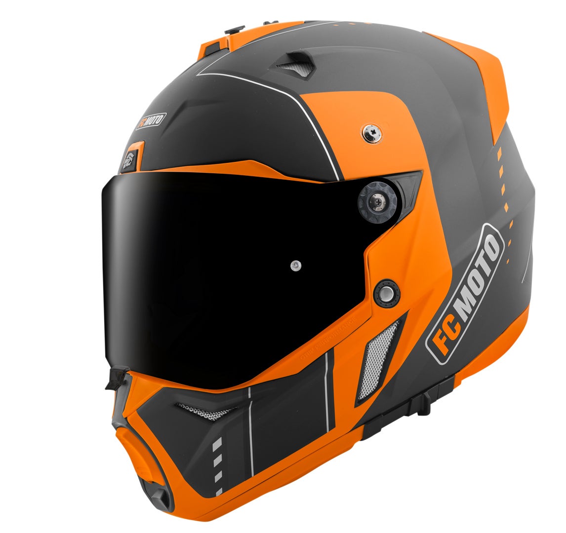 FC-Moto Merkur Pro Air Enduro hjelm sort/orange M Figur 3