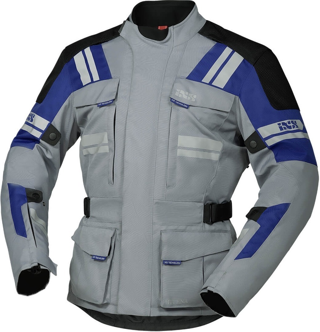 IXS Tour Blade-ST 2.0 Motorrad Textiljacke hellgrau/blau L Abbildung 1
