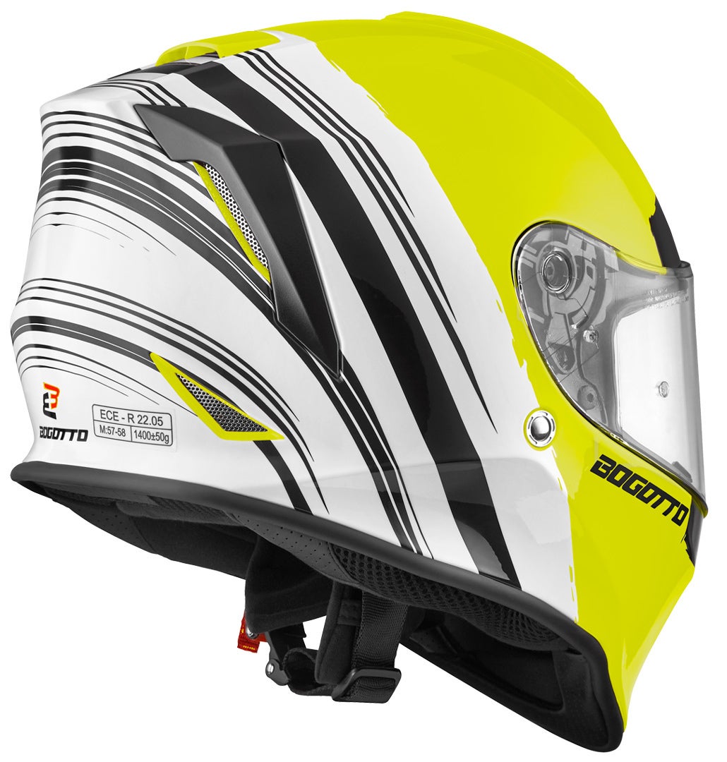 Bogotto V151 Wild-Ride Casco giallo/nero/bianco S Figura 2