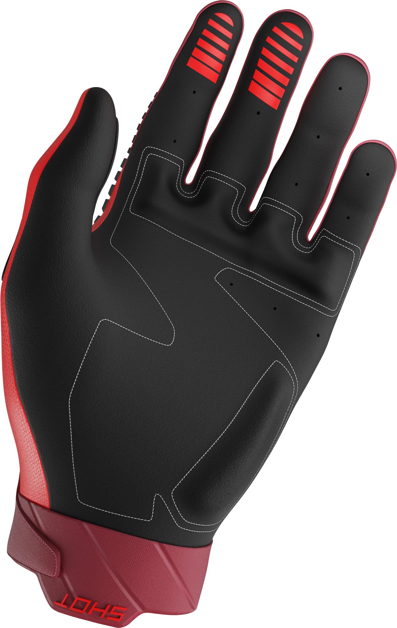 Shot Core Max Motocross Handschuhe rot 11 Abbildung 2