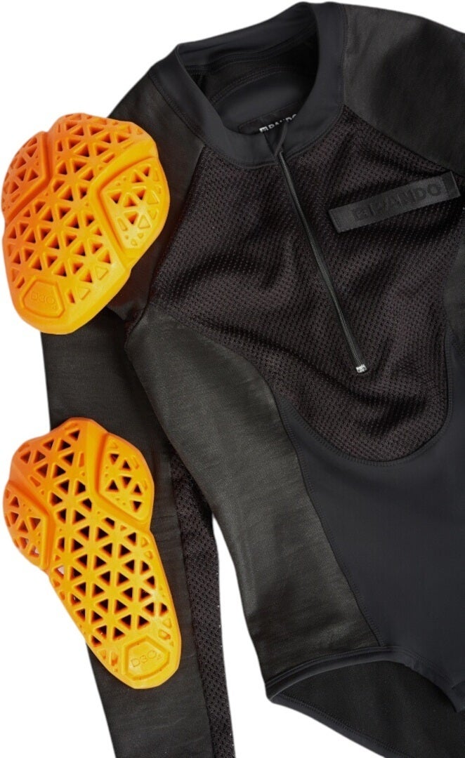 Side view of Pando Moto Bia Mesh Ladies Long Sleeve Protector Shirt