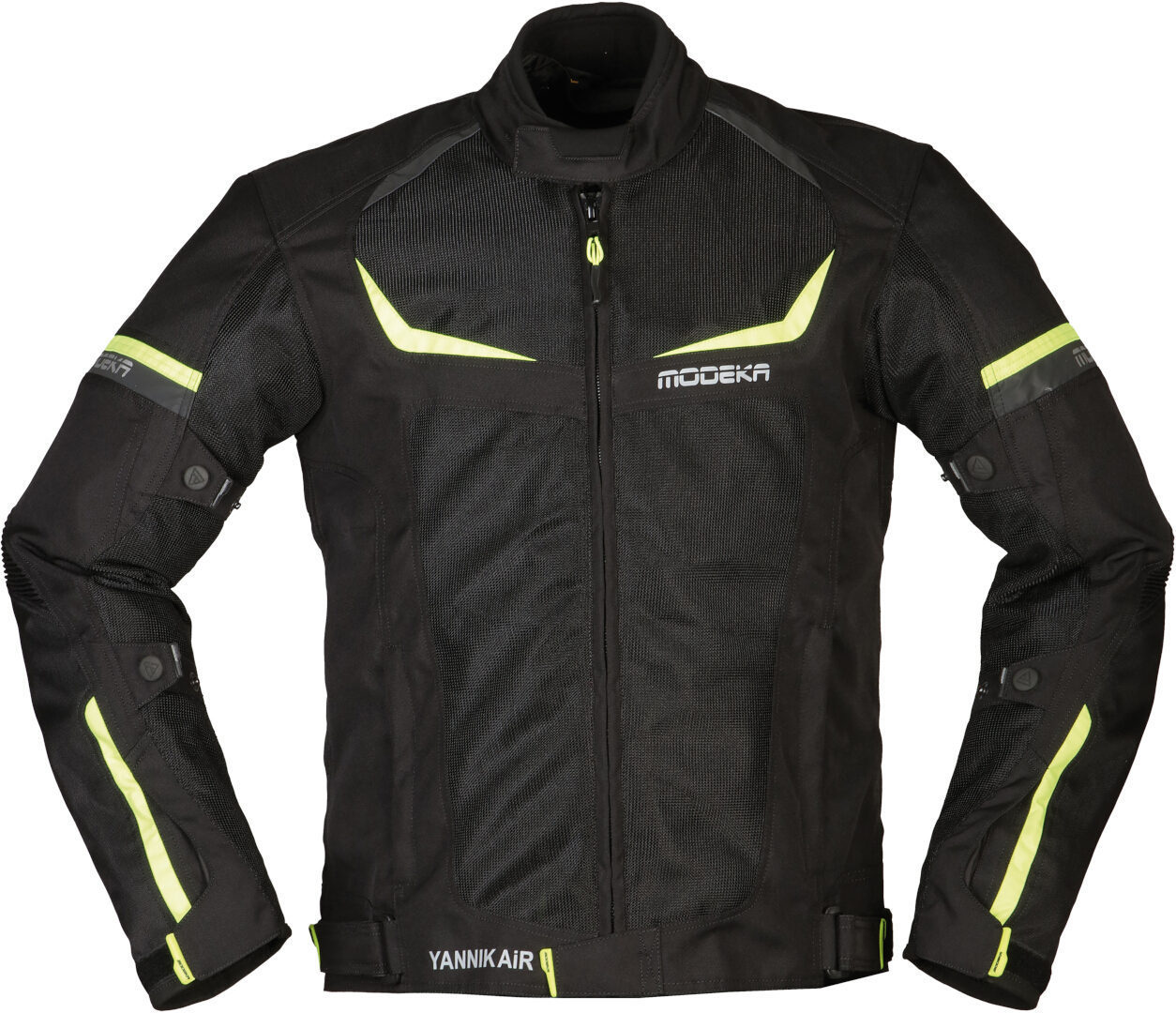 Modeka Yannik Air Motorrad Textiljacke schwarz/neon 3XL Abbildung 1