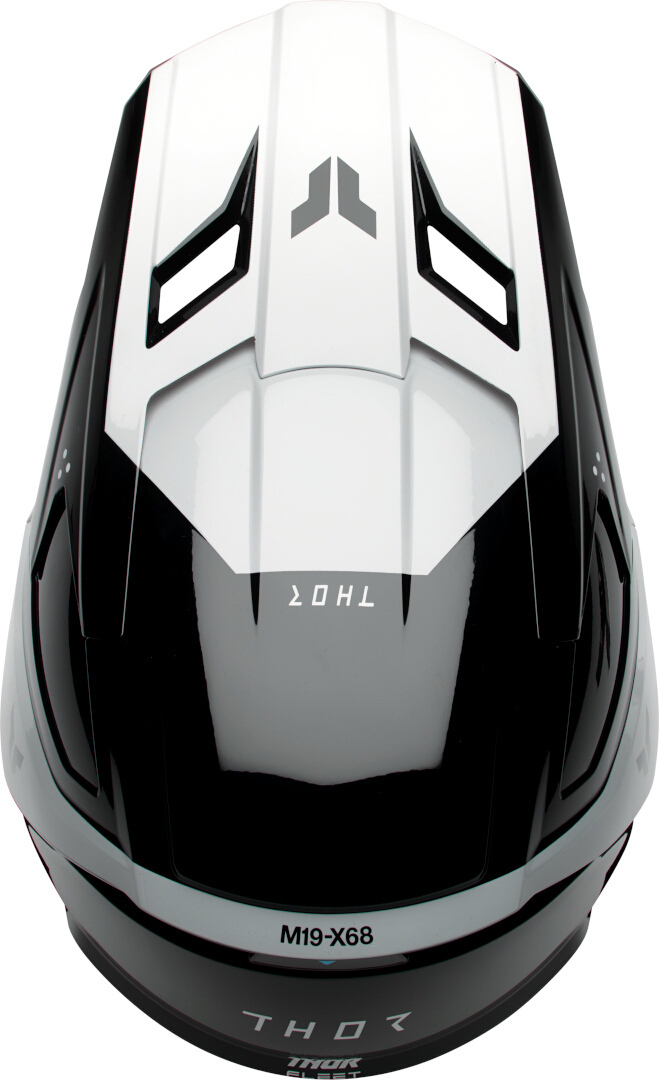 Thor Fleet Storm Cască de motocross pentru copii alb/negru Y/L (52/53) Figura 2