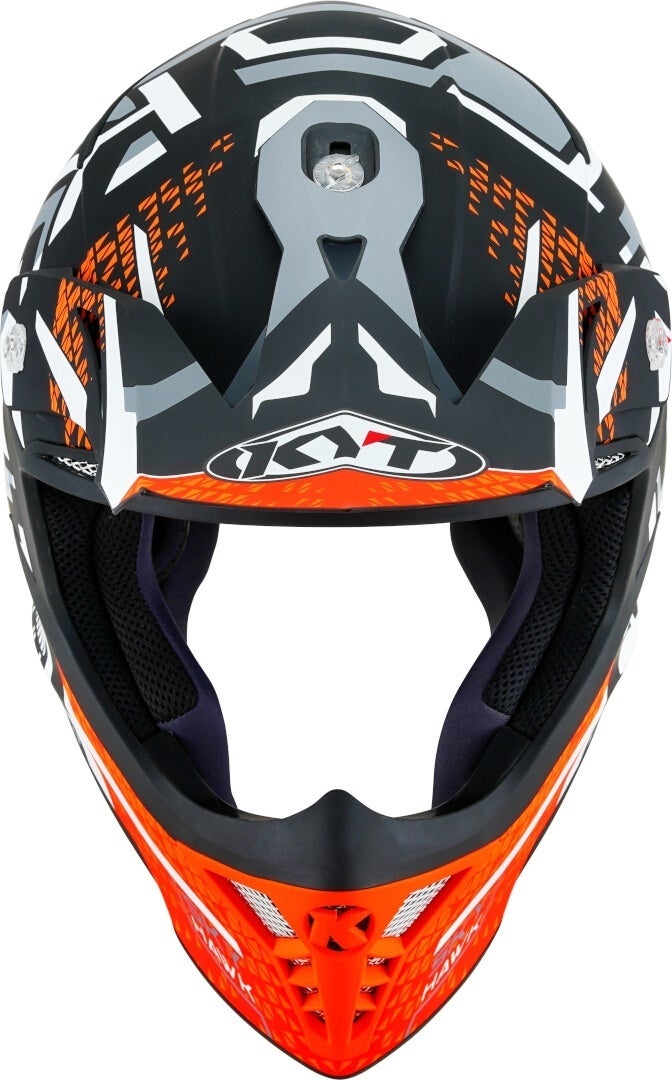 KYT Skyhawk Hyperflow Motorcross Helm grijs mat/oranje XL (61/62) Figuur 7