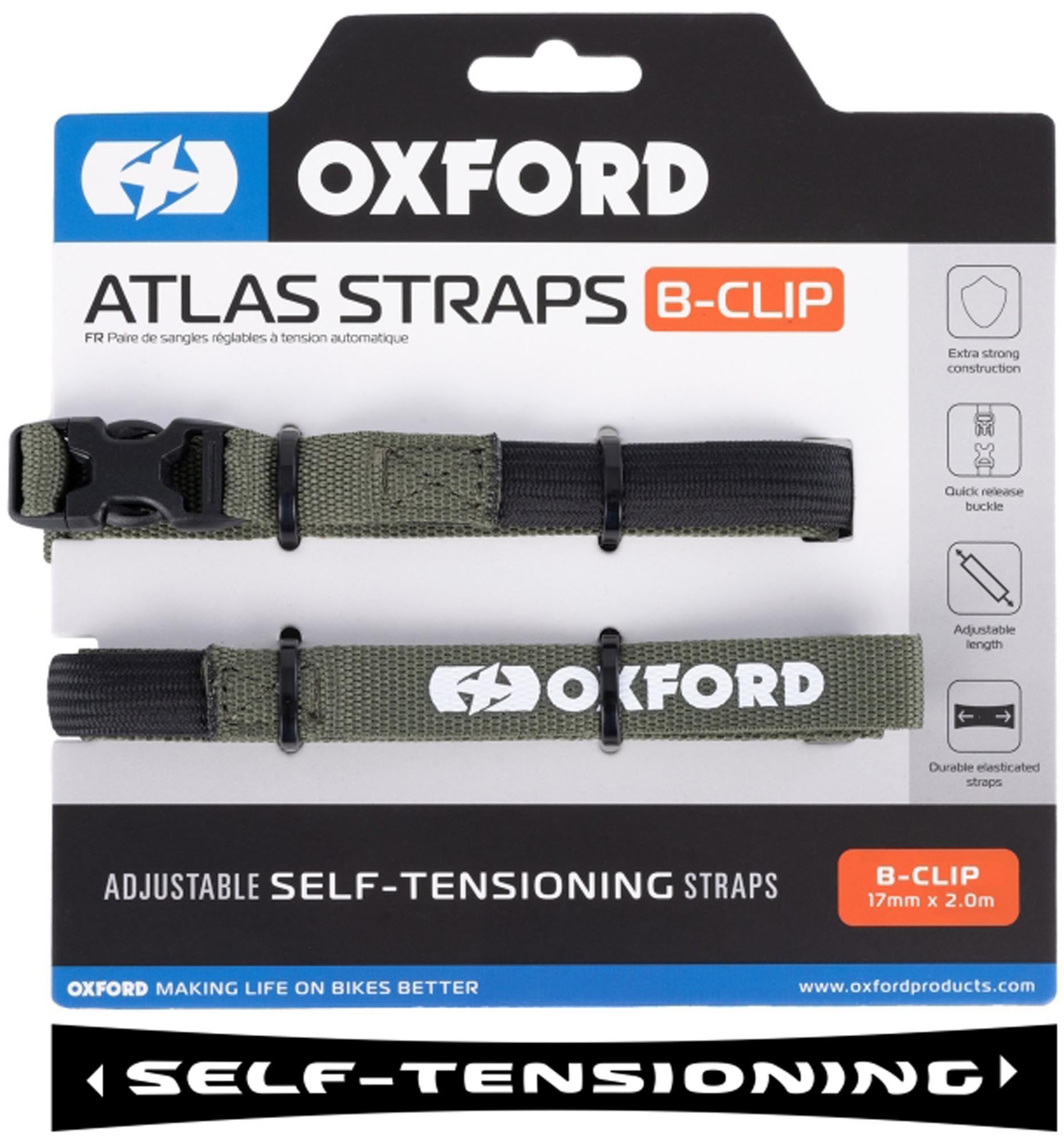 Oxford Atlas B-Clip 17mm Cinghie di chiusura Verde 200 cm Figura 1