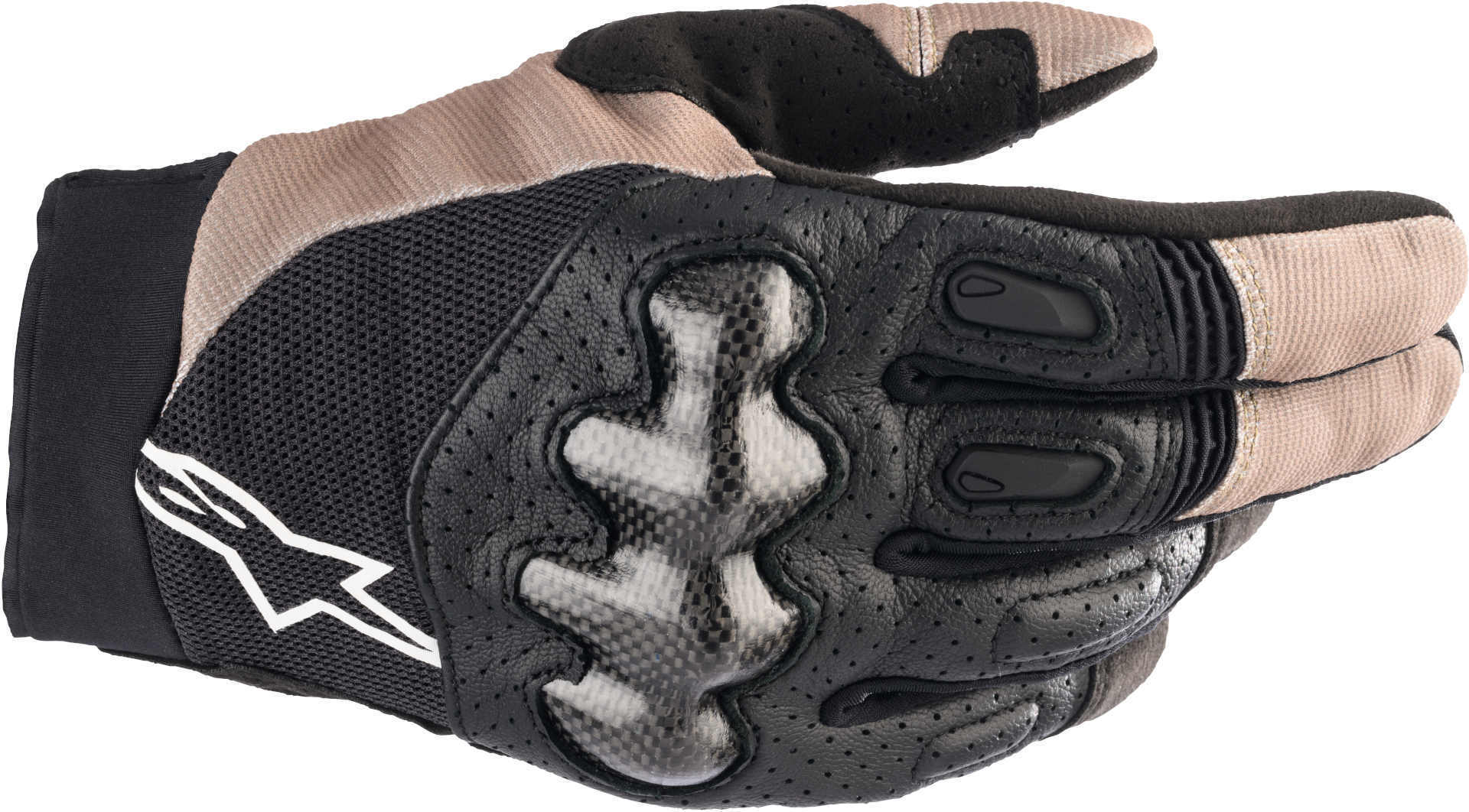 Alpinestars Men's Black/Light Brown Megawatt Motocross Gloves