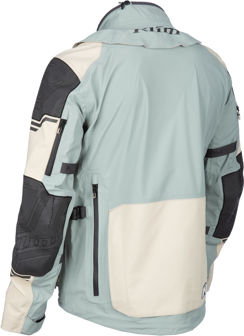 Klim Adventure Rally Gore-Tex Enduro Motorcykel Textil Jacka grå/mint/orange M Figur 2