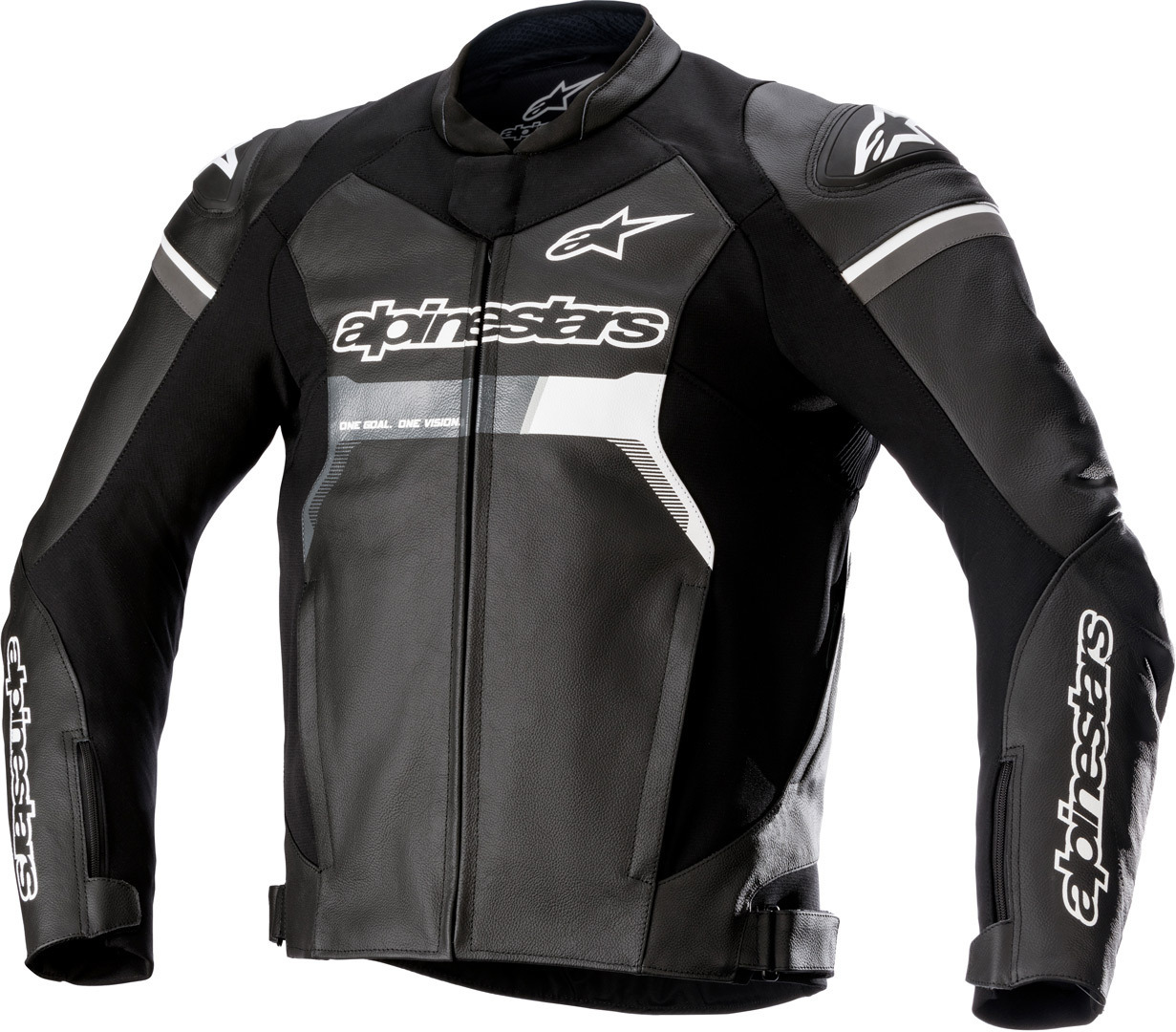 Alpinestars GP Force Motorrad Lederjacke schwarz 62 Abbildung 1