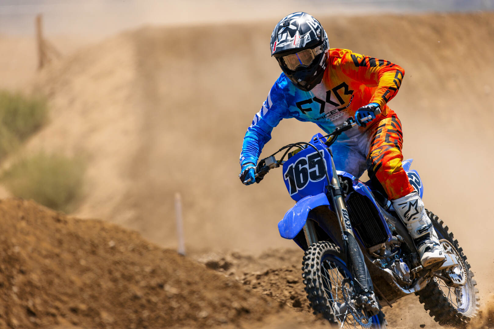 FXR Podium 2023 Motocross Pants orange/blue 38 Figure 5