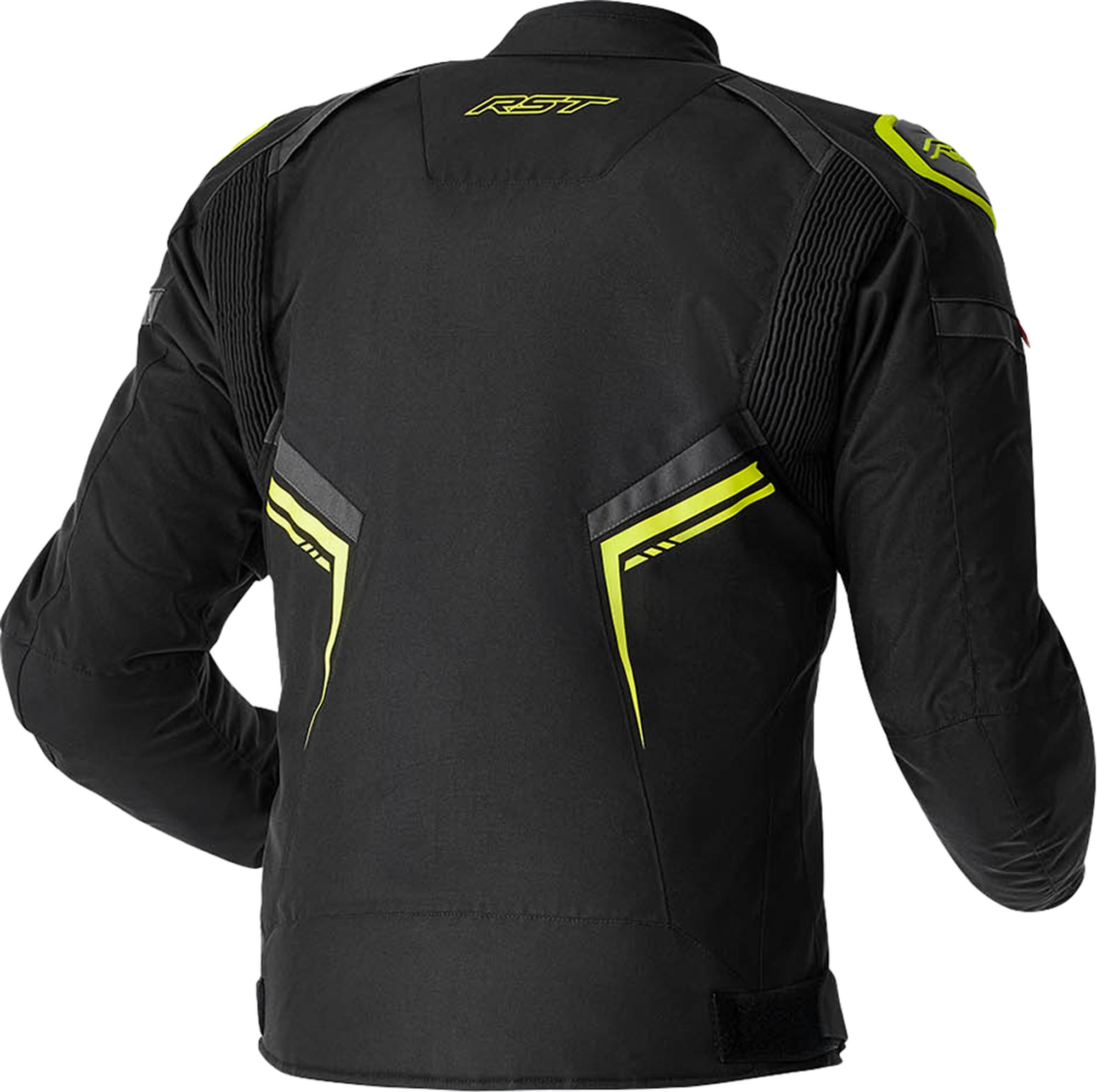 RST S1 D3O waterproof Motorcycle Textile Jacket black/neon-yellow 58 Figure 2