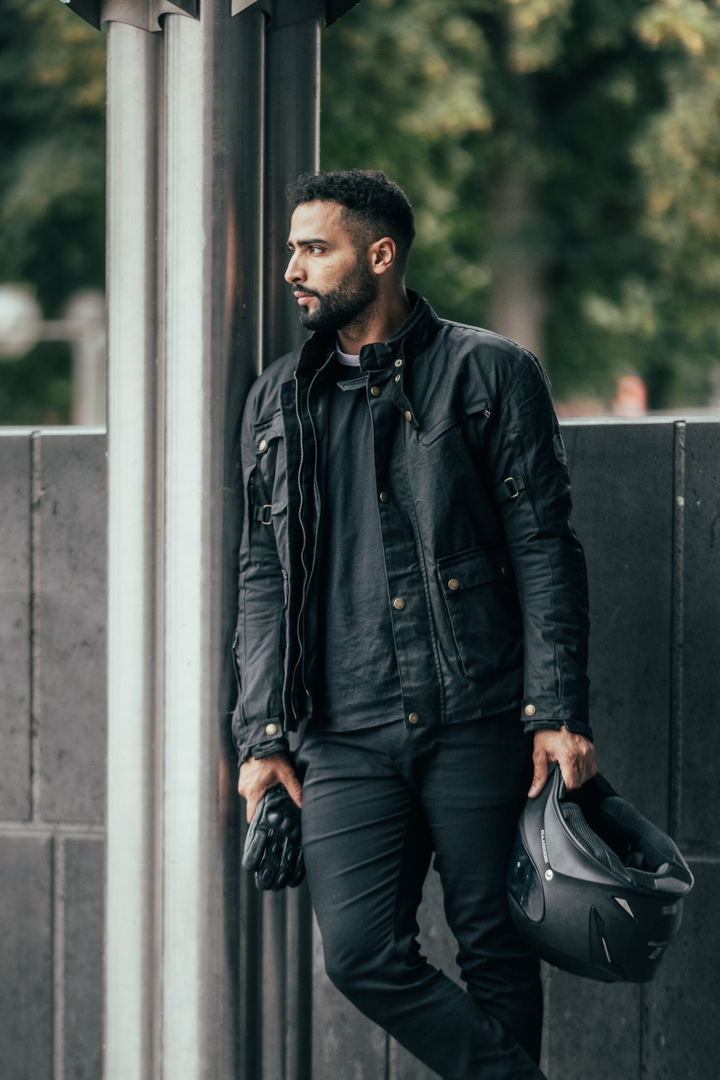 Merlin Expedition Motorcycle Waxed Jacket black M Figure 5